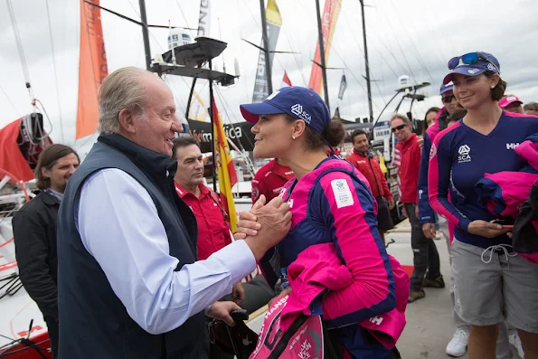 Crown Princess Victoria of Sweden met with King Juan Carlos of Spain 