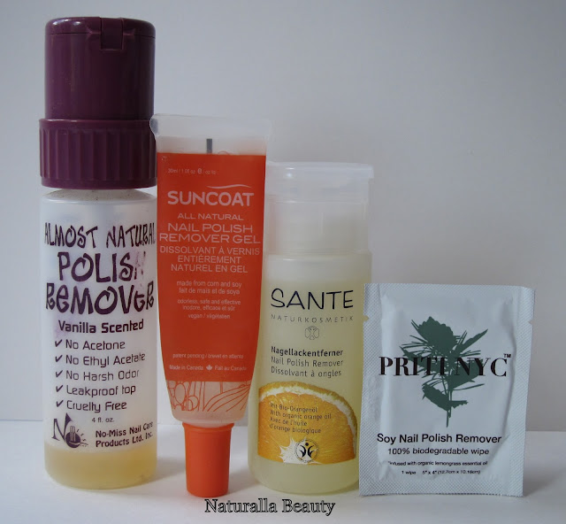 "Natural" / NonToxic Nail Polish Removers Naturalla Beauty