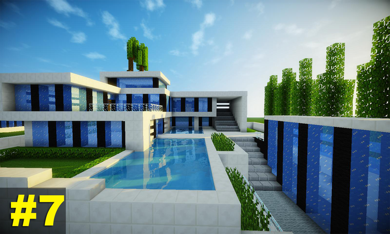 Minecraft Tutorial - Como fazer uma Casa Moderna Manyacraft