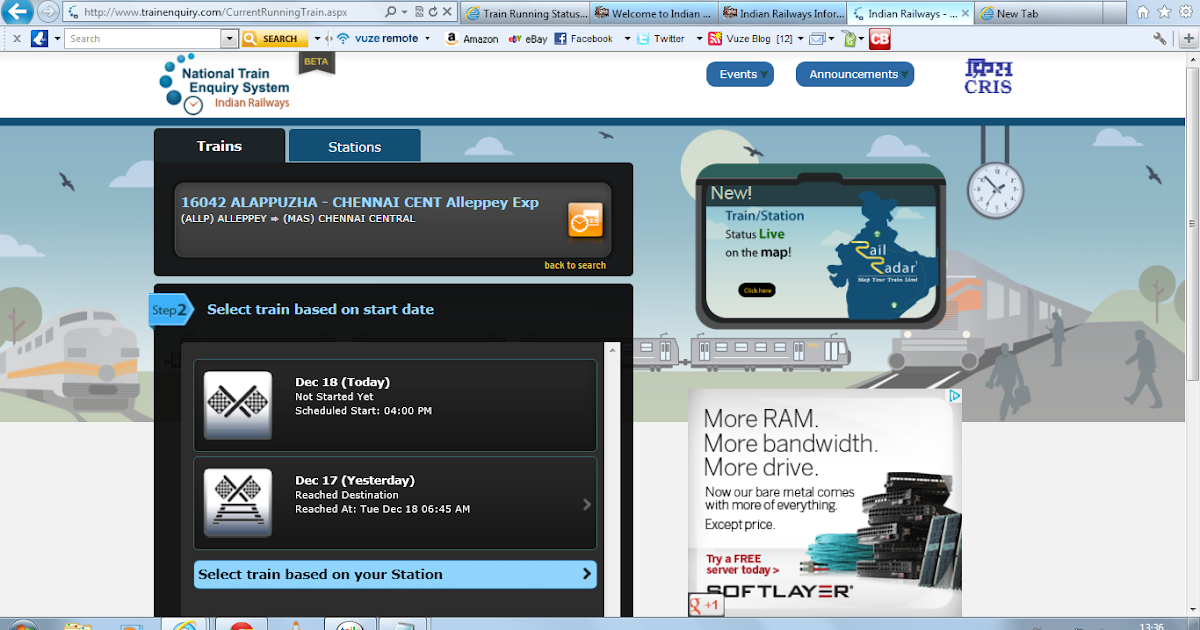 India Railway Trains information Online Train running Status