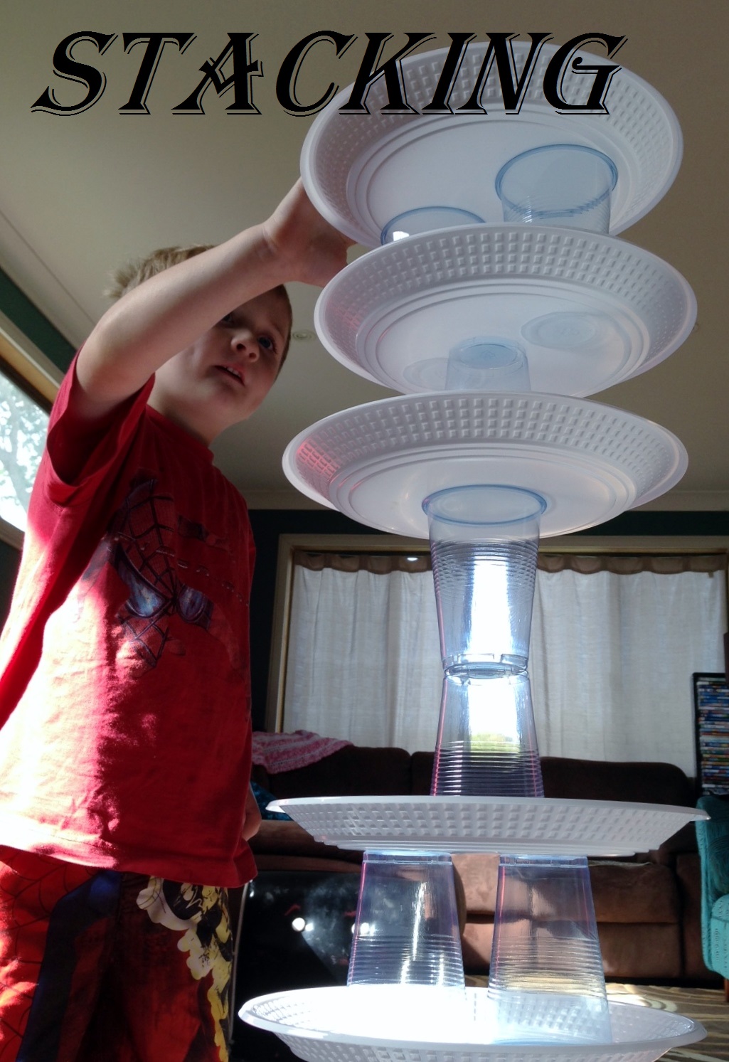 Adventures at home with Mum Stack Up Cup Game 100 Day Challenge