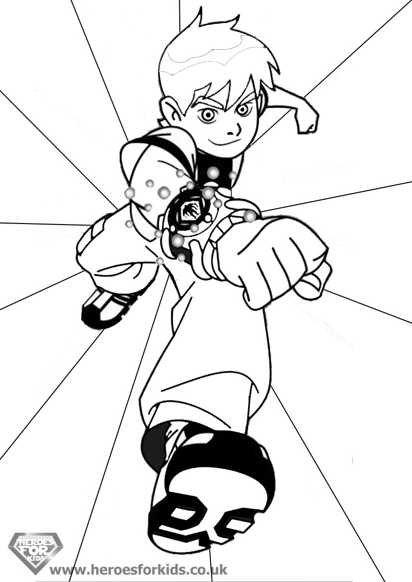 Ben 10 coloring pages Free printable coloring sheets for kids  - ben 10 omniverse coloring pages