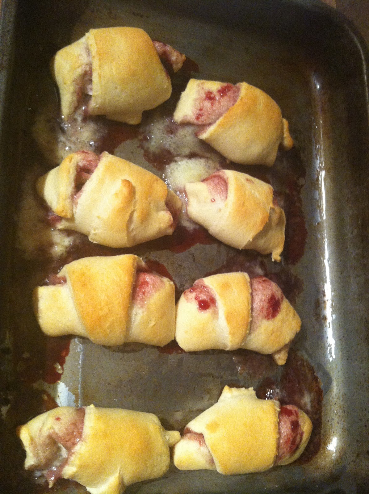 Snapon Buttons Raspberry Brie Crescent Rolls