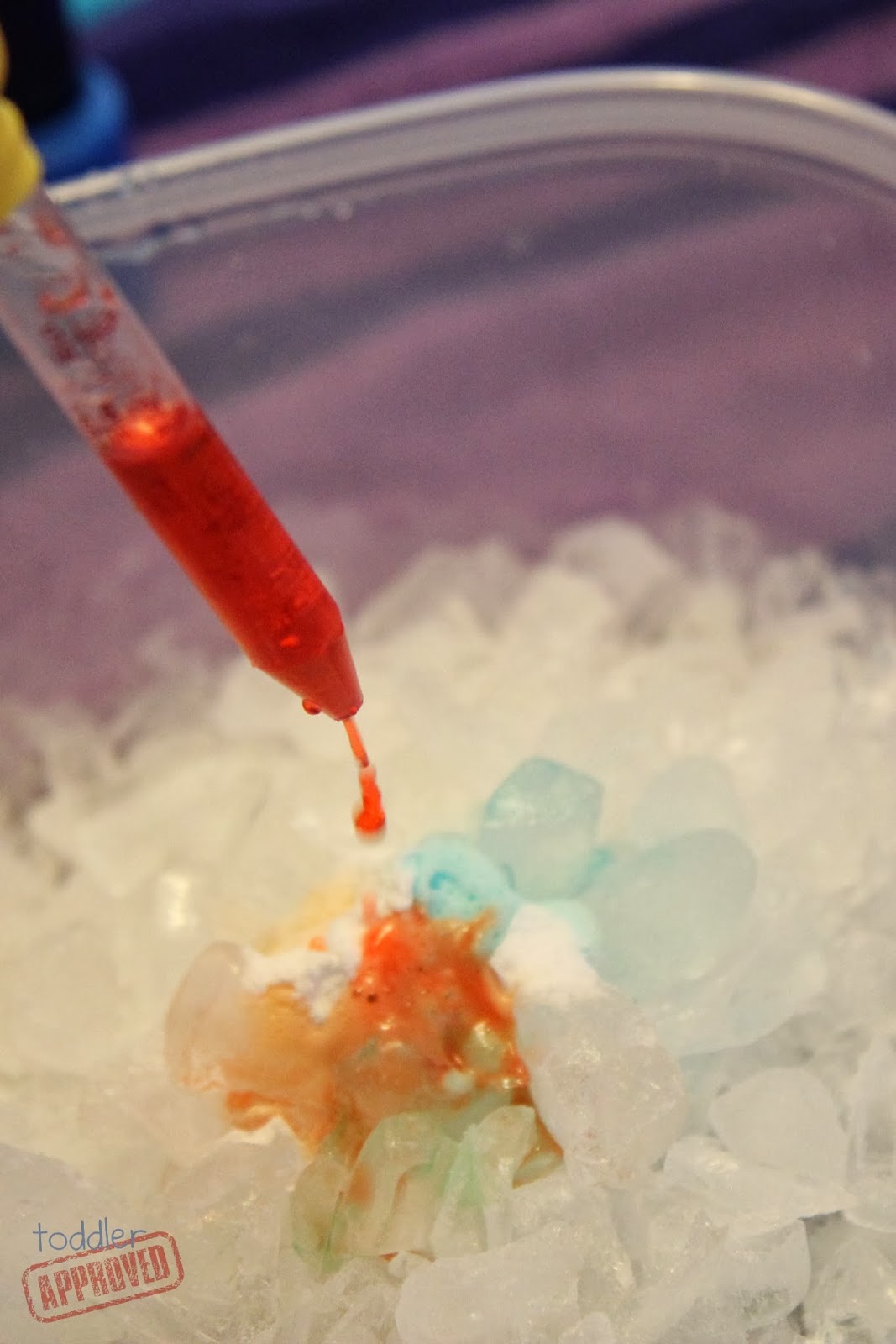 Toddler Approved! Fizzy Ice {Science Activity for Kids}