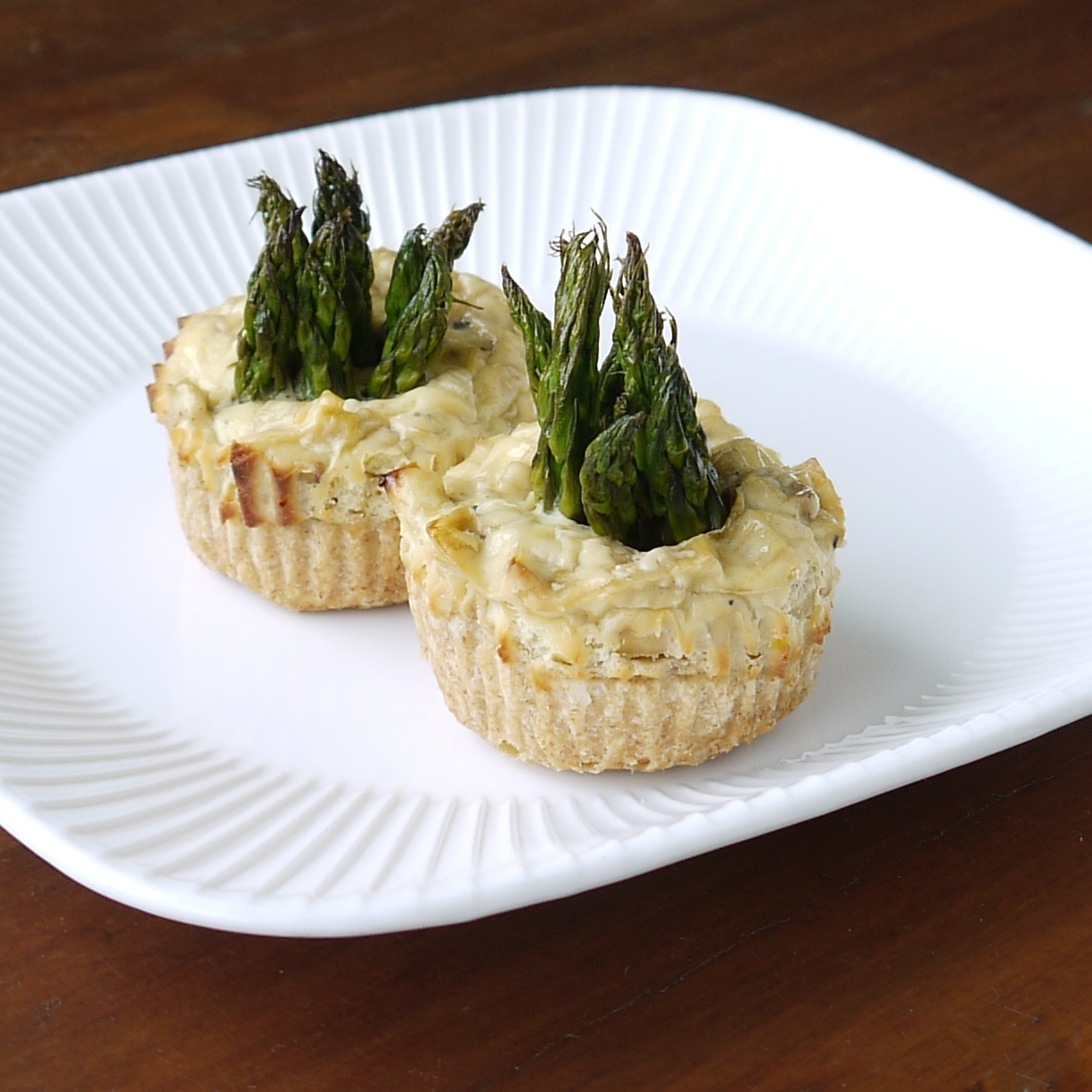 Being the Secret Ingredient Asparagus, Leek, and Goat Cheese Tartlets