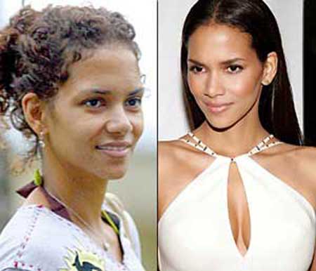 halle berry without makeup