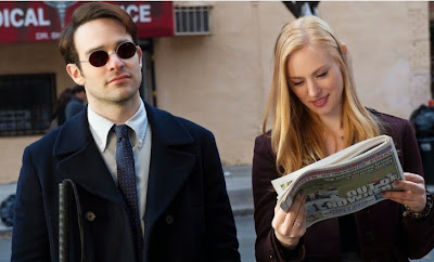 Deborah Ann Woll and Charlie Cox in Daredevil