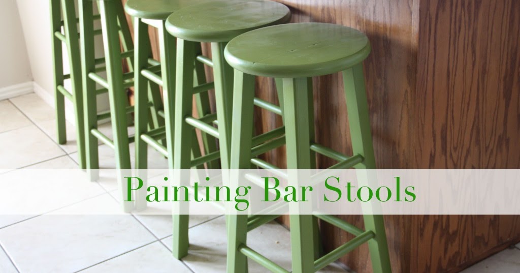 BeingBrook How to Paint Bar Stools {Kitchen makeover}