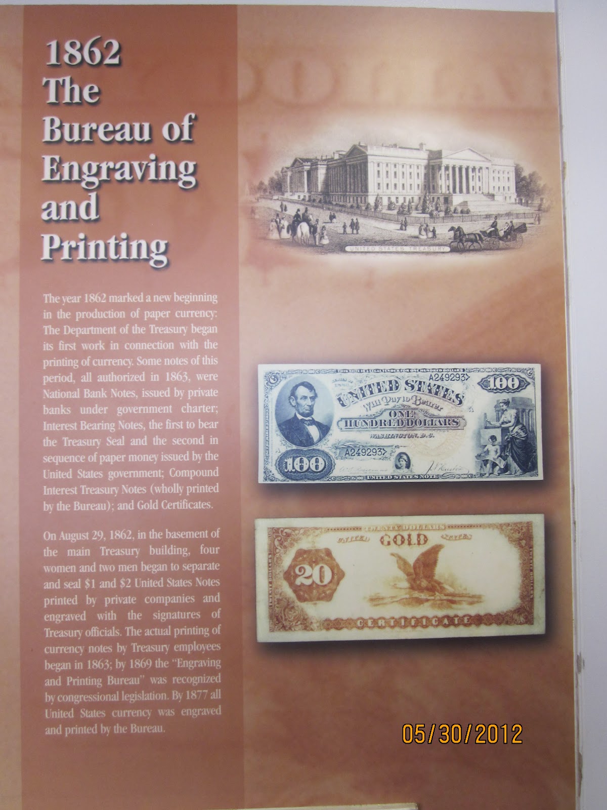 WASHINGTON D.C. SOUTH MISSION BUREAU OF ENGRAVING & PRINTING...