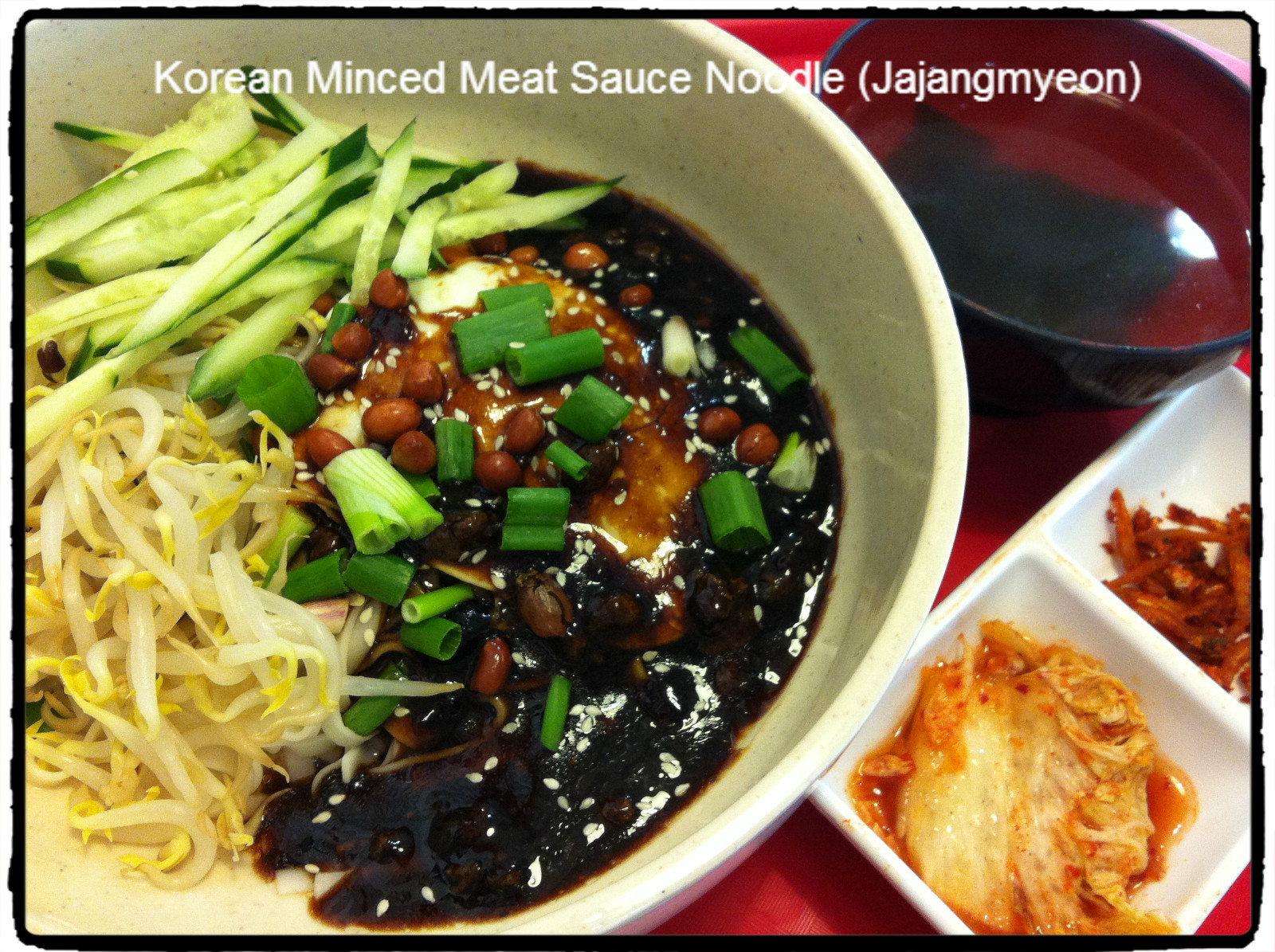 giraffeC eat.Singapore Korean Minced Meat Sauce Noodle (Jajangmyeon