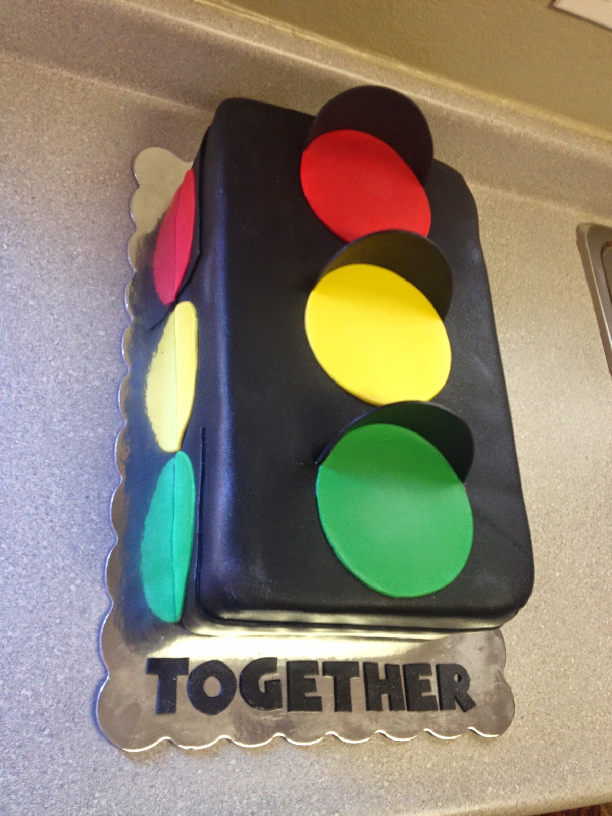 i heart cakes Traffic Signal cake