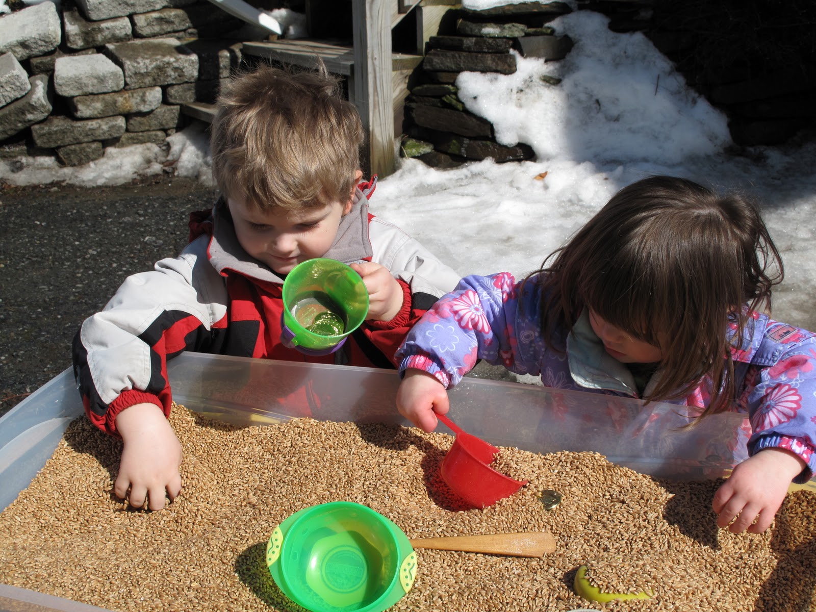 Nature Loving Kids Winter Wheat Sensory Tub