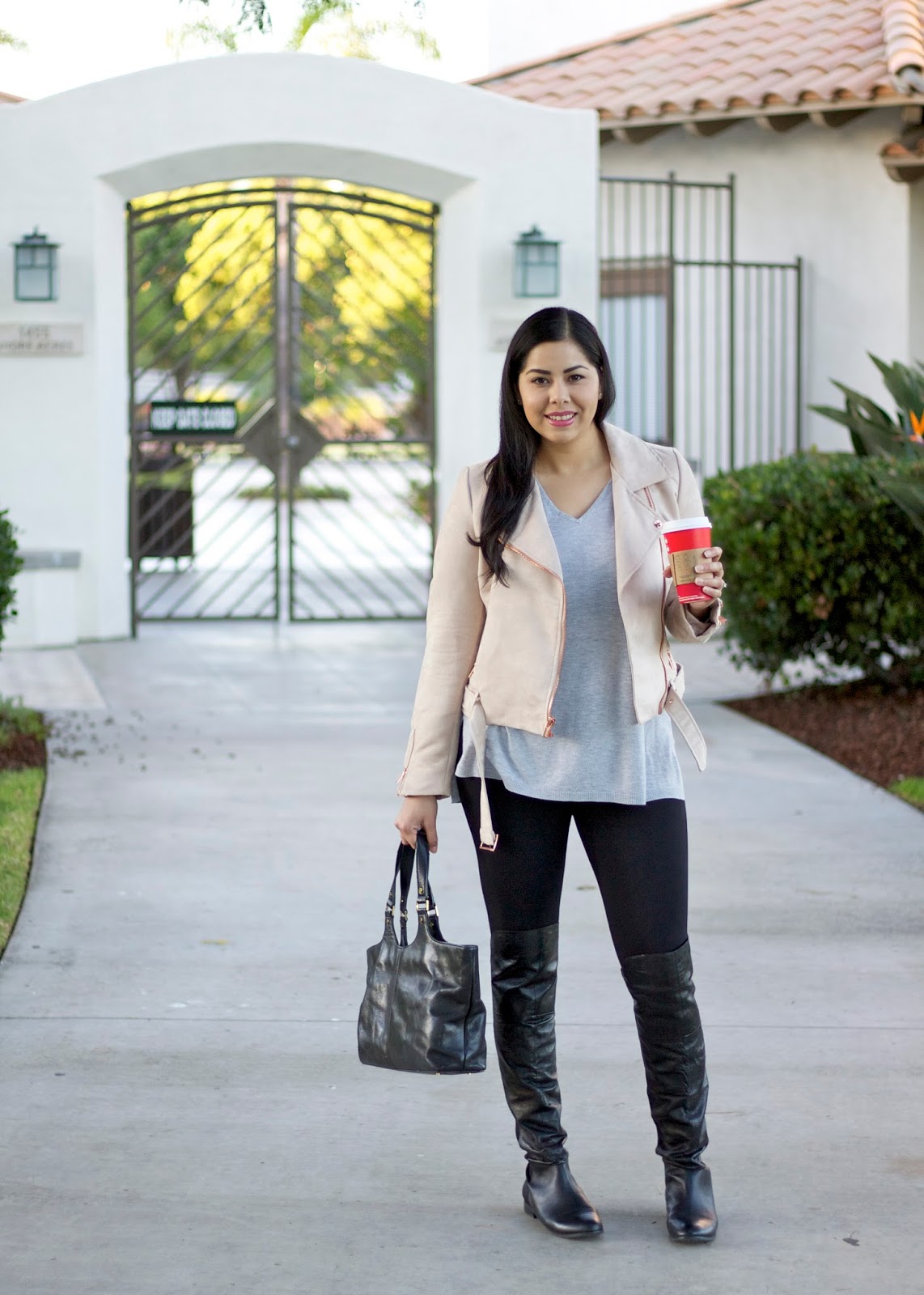 Pastel Moto Jacket Kohls LC collection jacket, pastel moto jacket, dusty rose moto jacket, what to wear this Fall