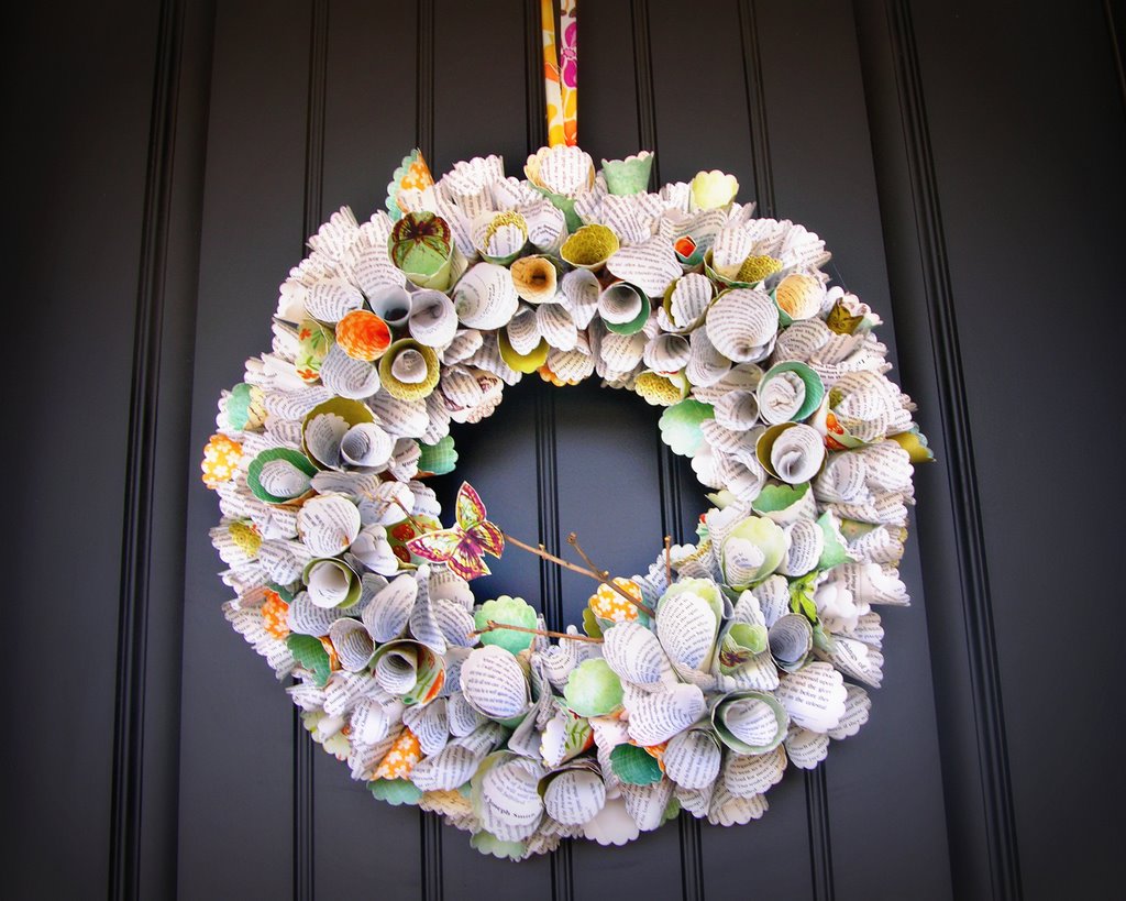 Awesome Paper Cone Wreath Giveaway