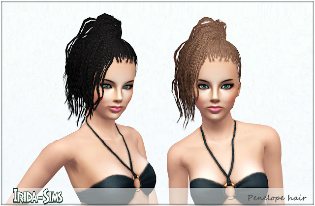 The Sims 3: женские прически.  - Страница 51 Penelope+hair-01+by+I-S