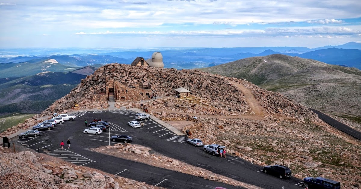 A Redleg's Rides Sunset on Mount Evans