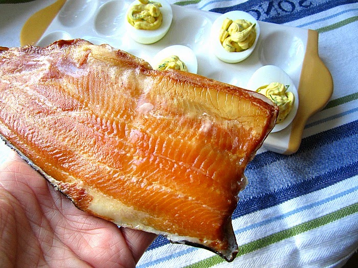 Deviled Eggs w/ Smoked Trout & Dill