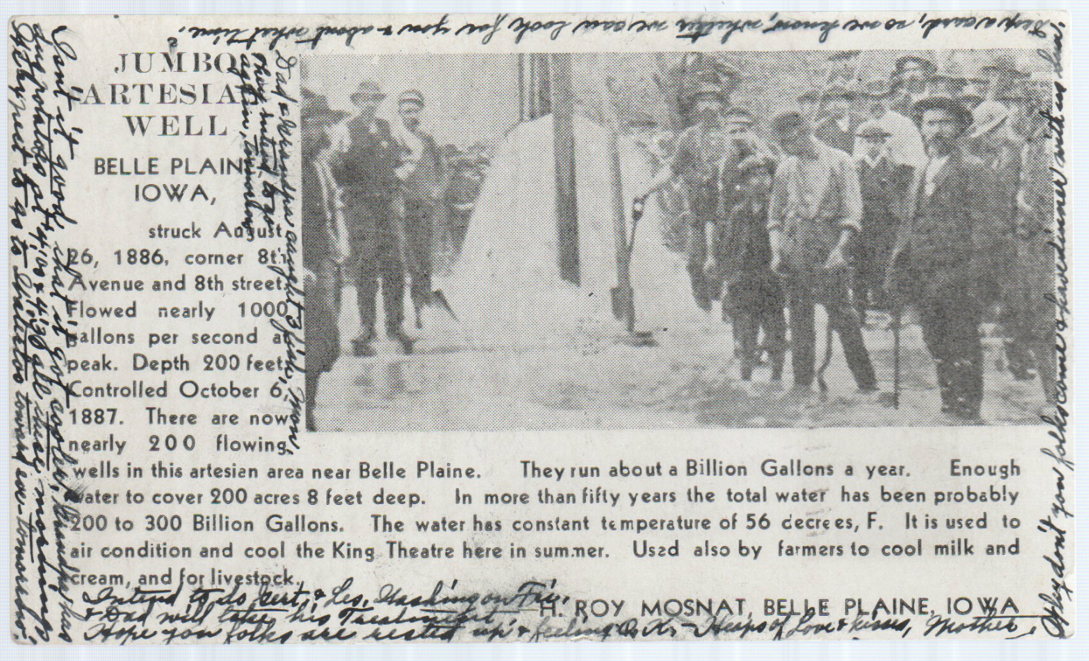 you have water mail Belle Plaine, Iowa