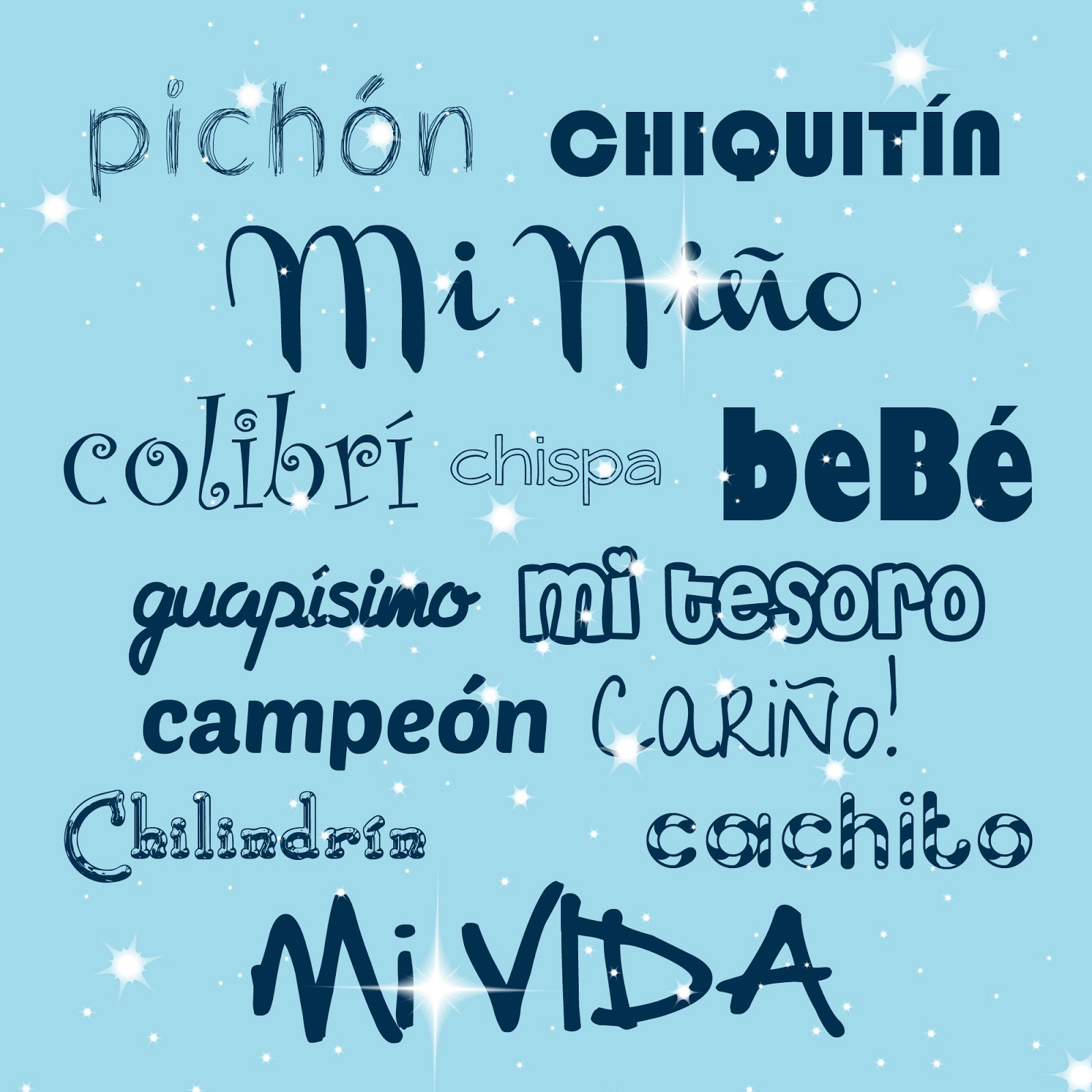 style Mil formas de nombrar a los nenes + lámina descargable