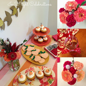 In Flight Party Ideas Coral And Red Birthday Celebration A Low