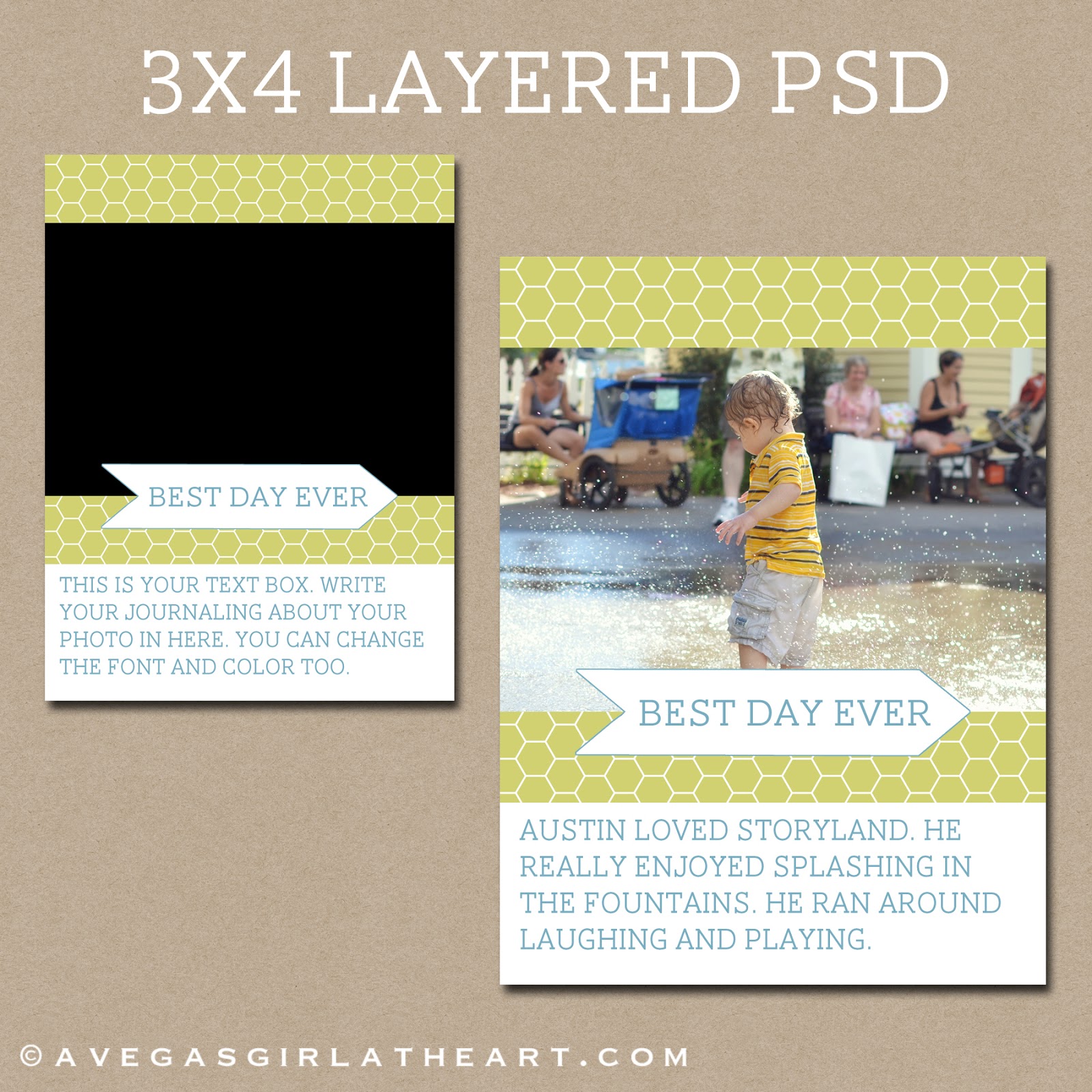 A Vegas Girl At Heart Freebie Friday 3x4 Layered Photo Template A Photoshop Elements Tutorial Layered Photoshop Templates