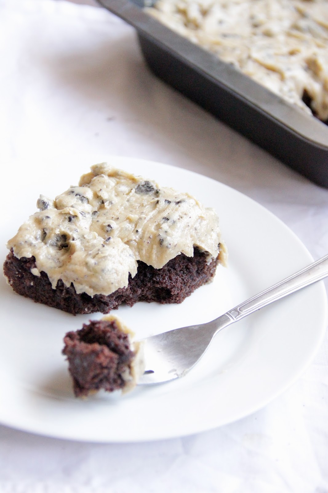 My Happy Place fudgey double chocolate brownies with peanut butter