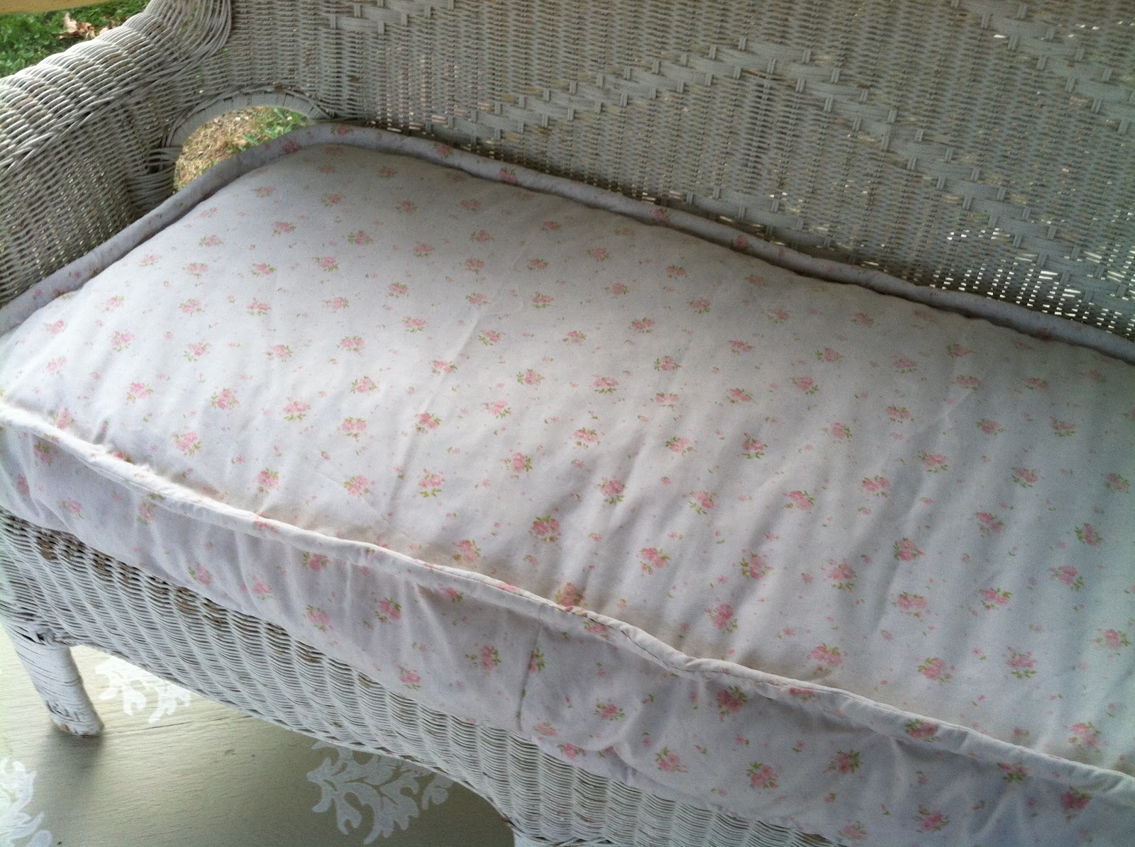 Pollyanna Reinvents A Down Cushion with a Hand Stitched Welt.
