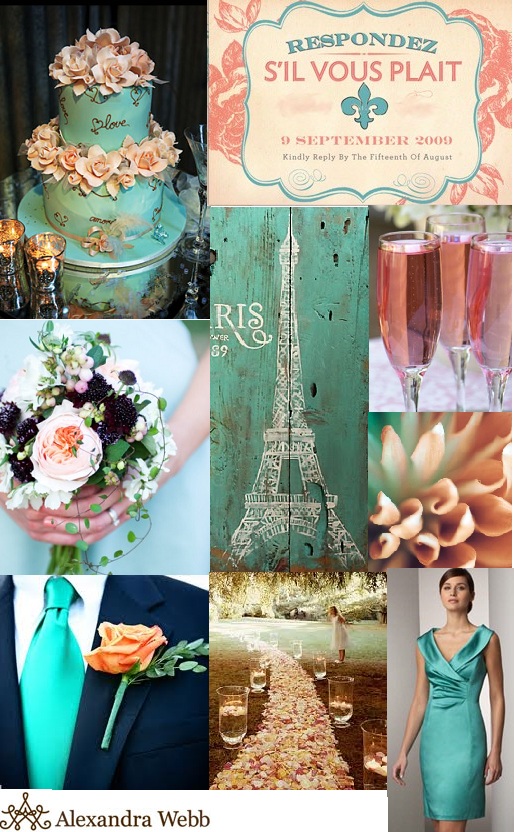 1 Icy Purple 2 Parisian Printemps Teal and Pink Champagne