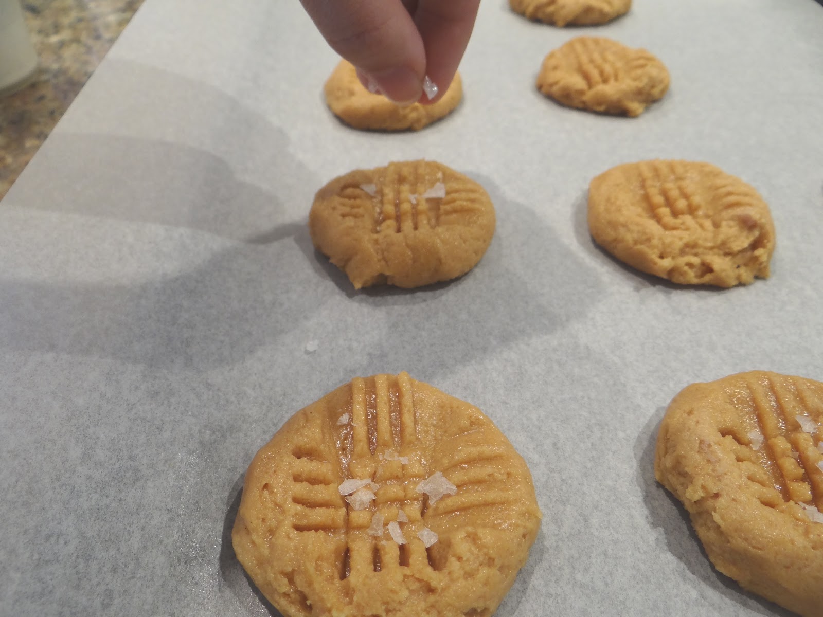 Words & Cake Bake, Eat, Write, Read 6Ingredient Peanut Butter Sea Salt Cookies