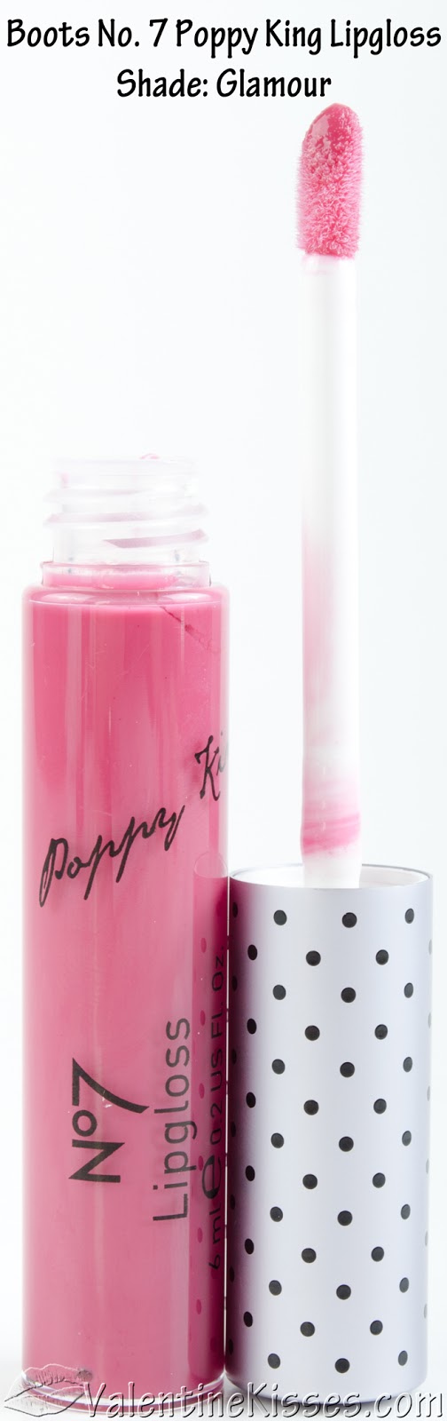 Valentine Kisses A few Boots lip products Poppy King Lipgloss, Lip