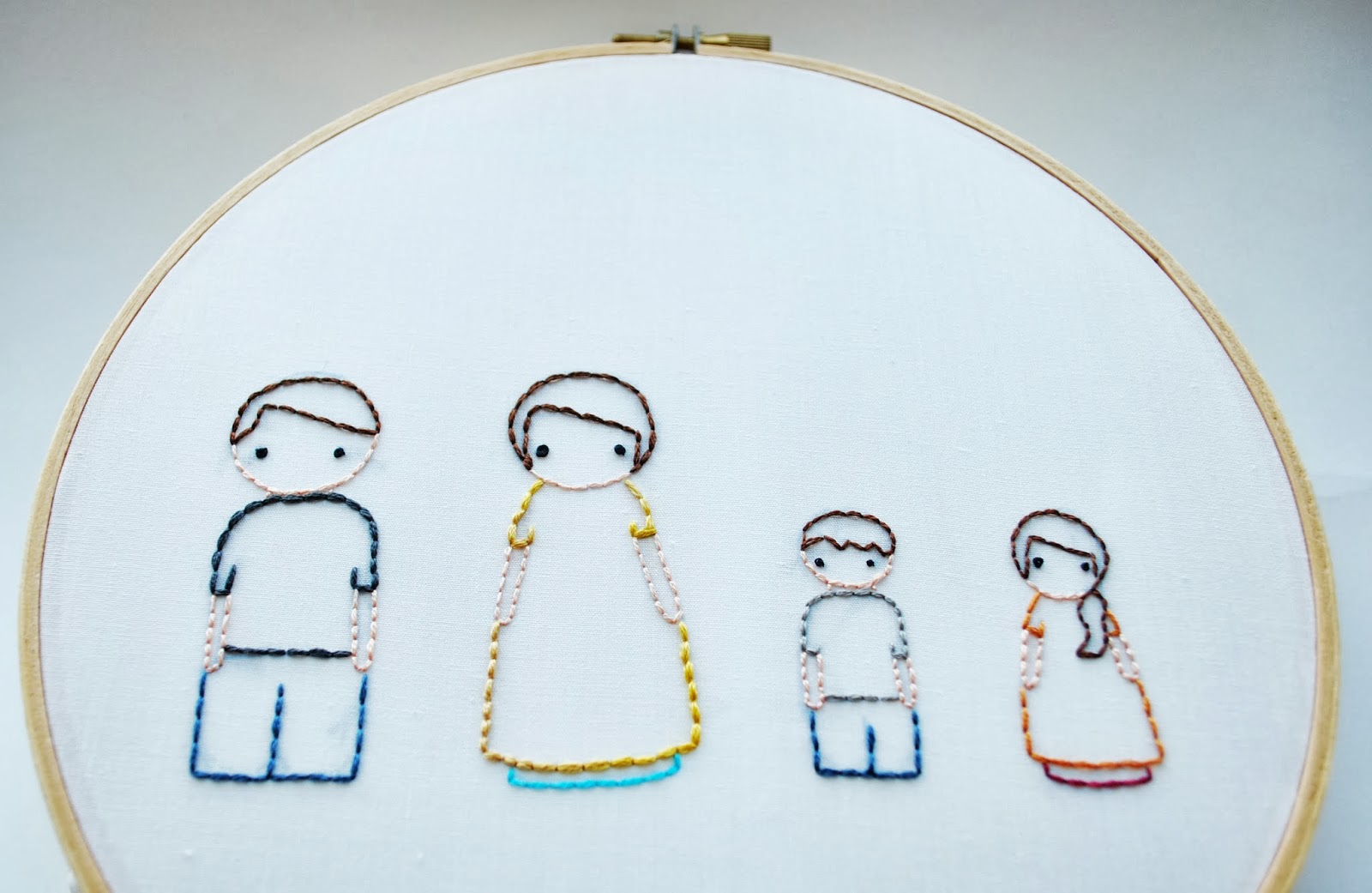 Mama Do That Custom Peg People Embroidery