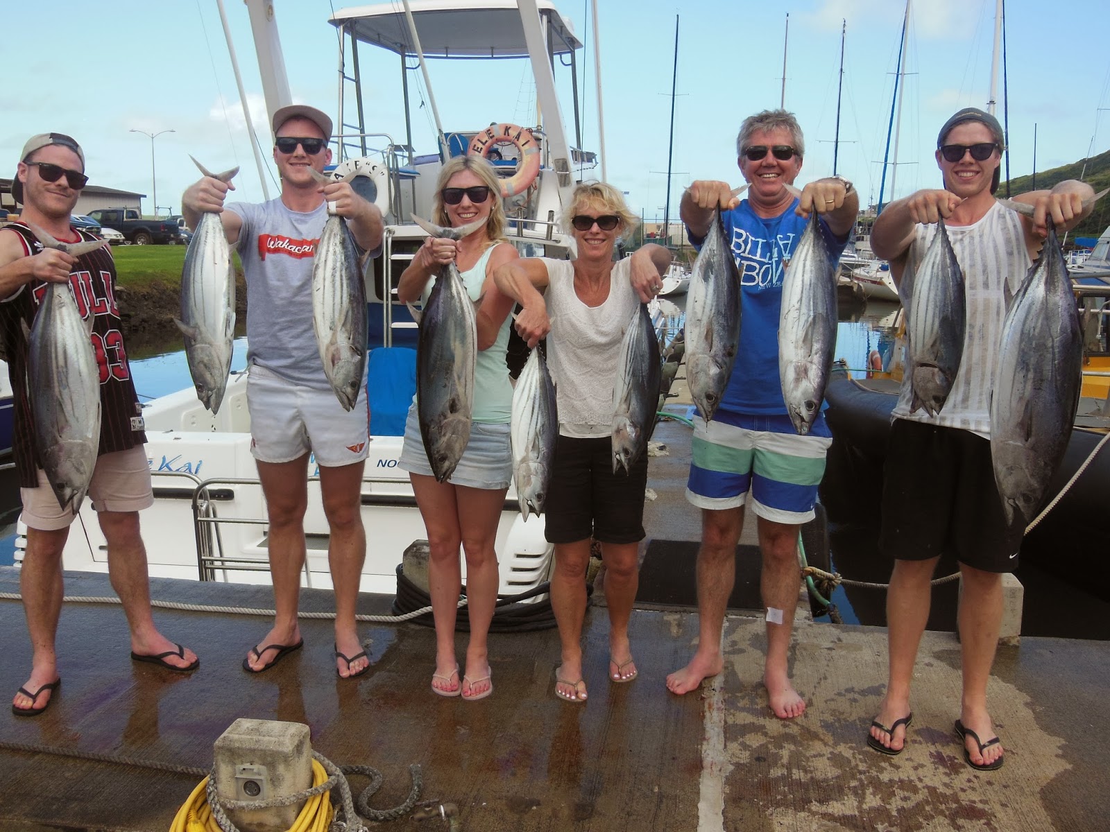 Clure Fishing Chaters Kauai Hawaii Winter Tuna Fishing on Kauai part 2