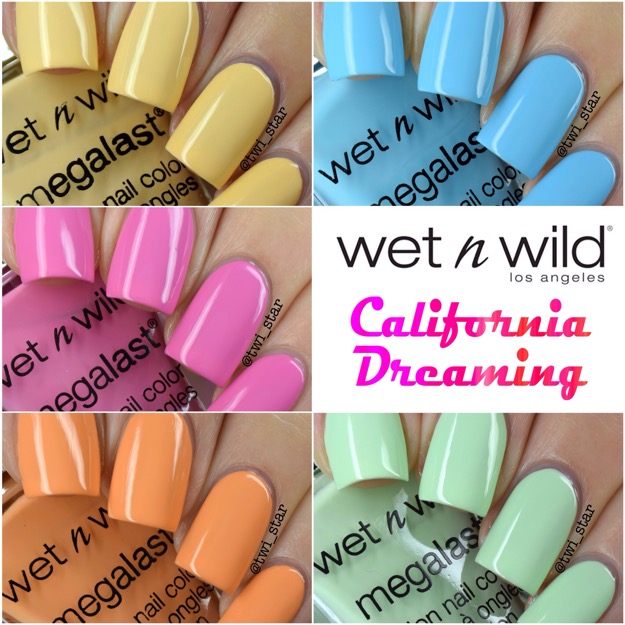 Wet N Wild California Dreaming Spring Summer 2015 Collection swatches