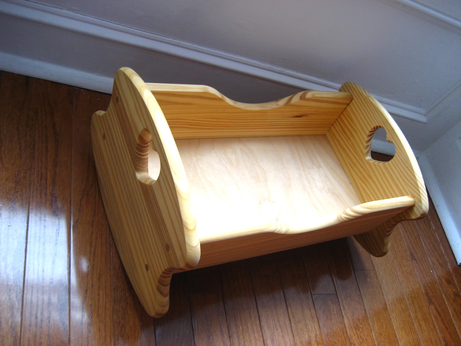 Twiggy and Lou Our beautiful wooden doll bed