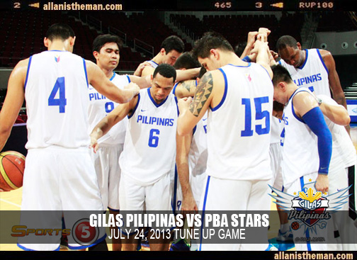 Gilas Pilipinas vs PBA Stars Game July 24