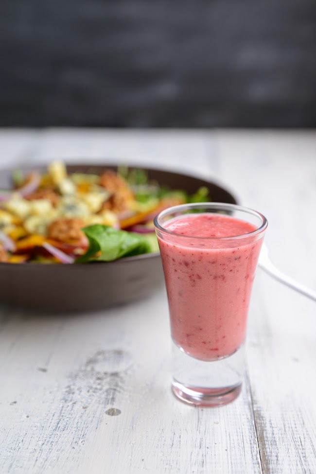 Waffle & Whisk Grilled Nectarine, Blue Cheese and Walnut Salad with a