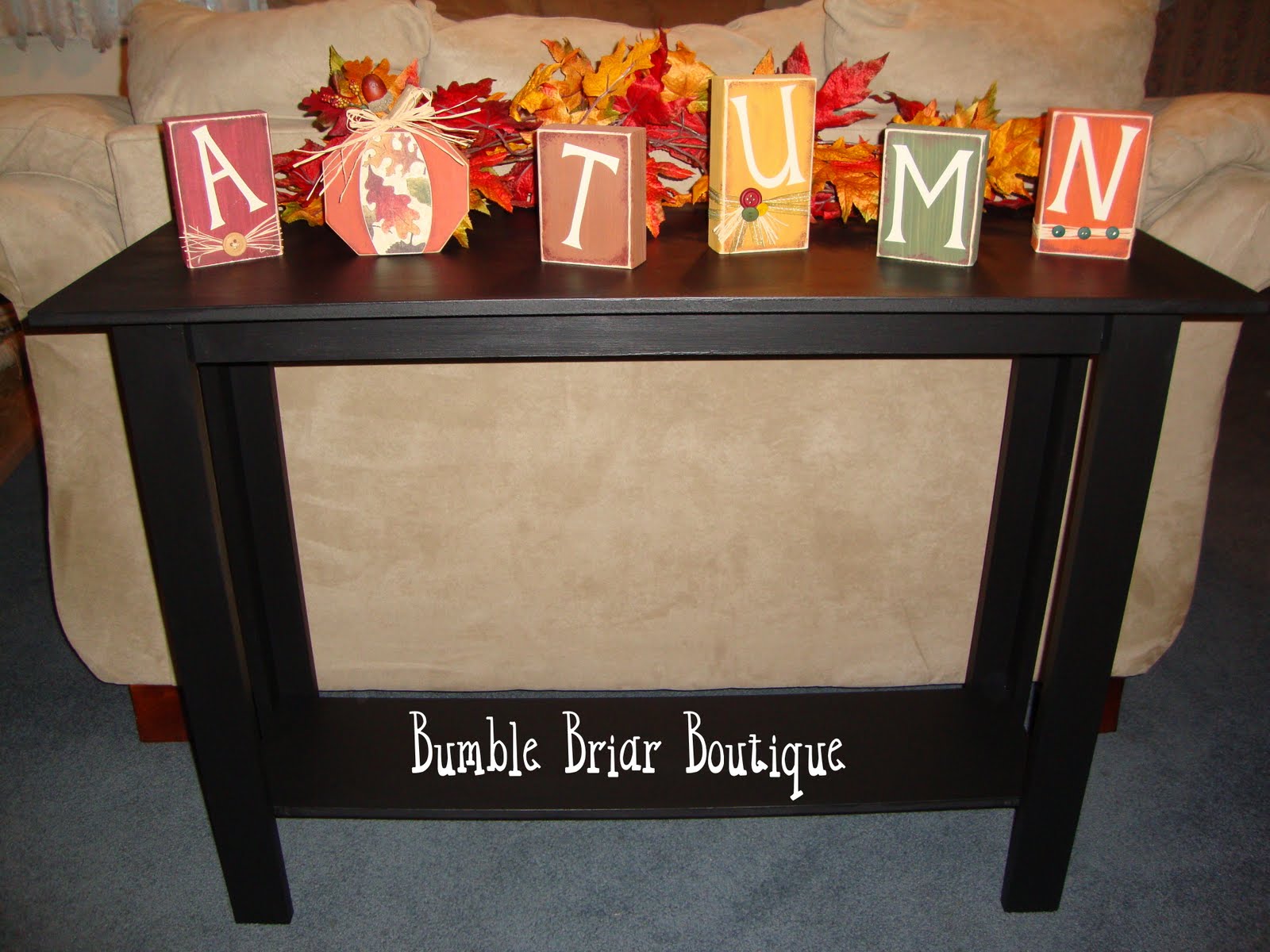 Bumble Briar Boutique How to build a sofa table...