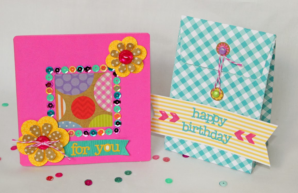 Living The Sweet Life! Happy Birthday card and gift box *Doodlebug*