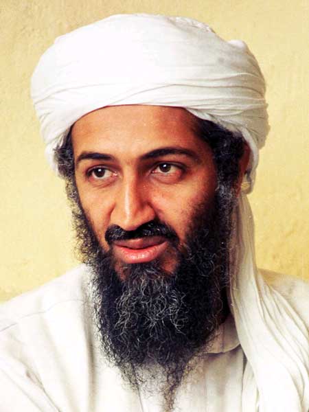 Osama Bin Laden Mask wearing. usama bin laden