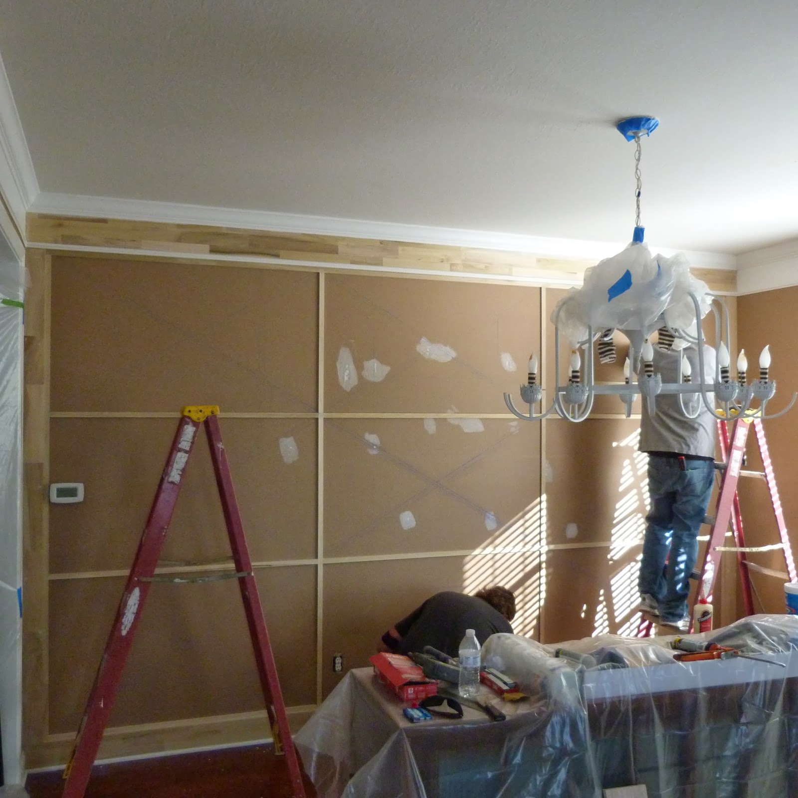 House Envy REVEAL! Floor to Ceiling Trim & Chandelier Facelift