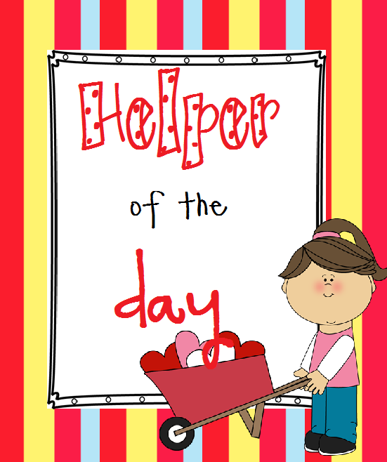 The best of Kindergarten  Helper of the day
