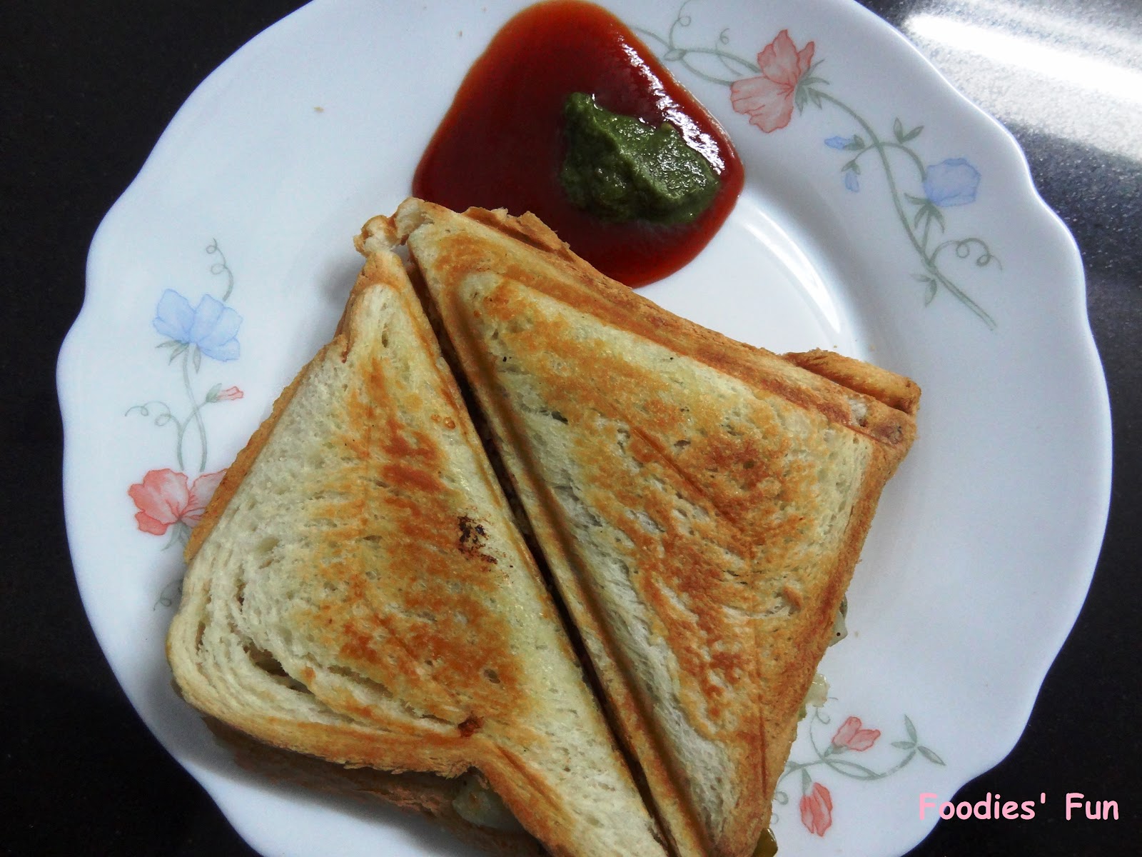 Foodies' Fun... Vegetable Toast Sandwich