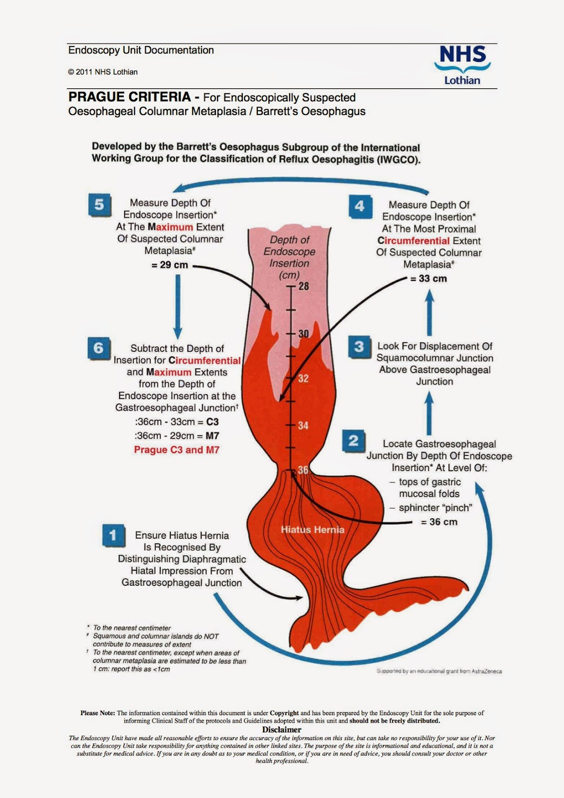 My MediNotes PRAGUE CRITERIA For Endoscopically Suspected Oesophageal Columnar Metaplasia