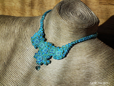 Naszyjnik sutasz, proj. Agnieszka Kloc Sutasz Agama / Soutache Jewellery