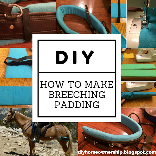 Do It Yourself Horse Ownership -- How to make breeching or britching padding 