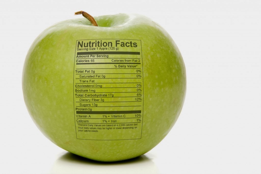 How many calories are in an apple