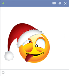 Wacky Santa Facebook Smiley