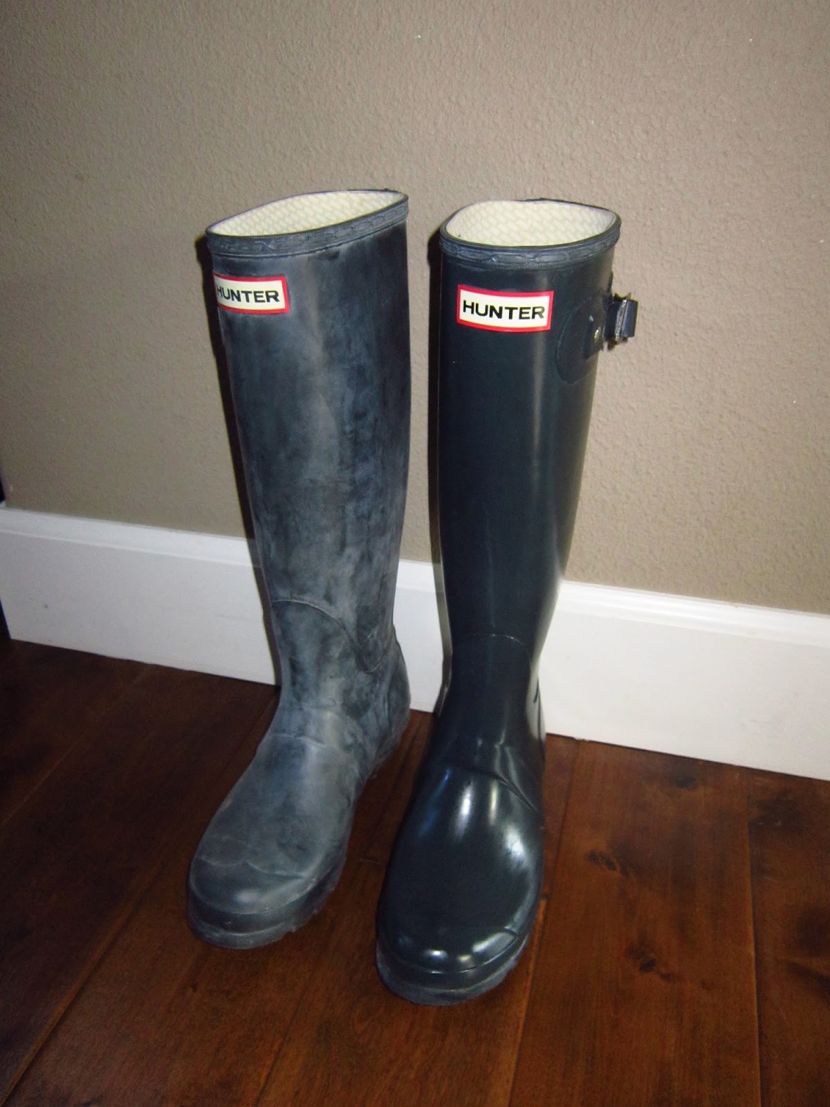 hunter boots blooming