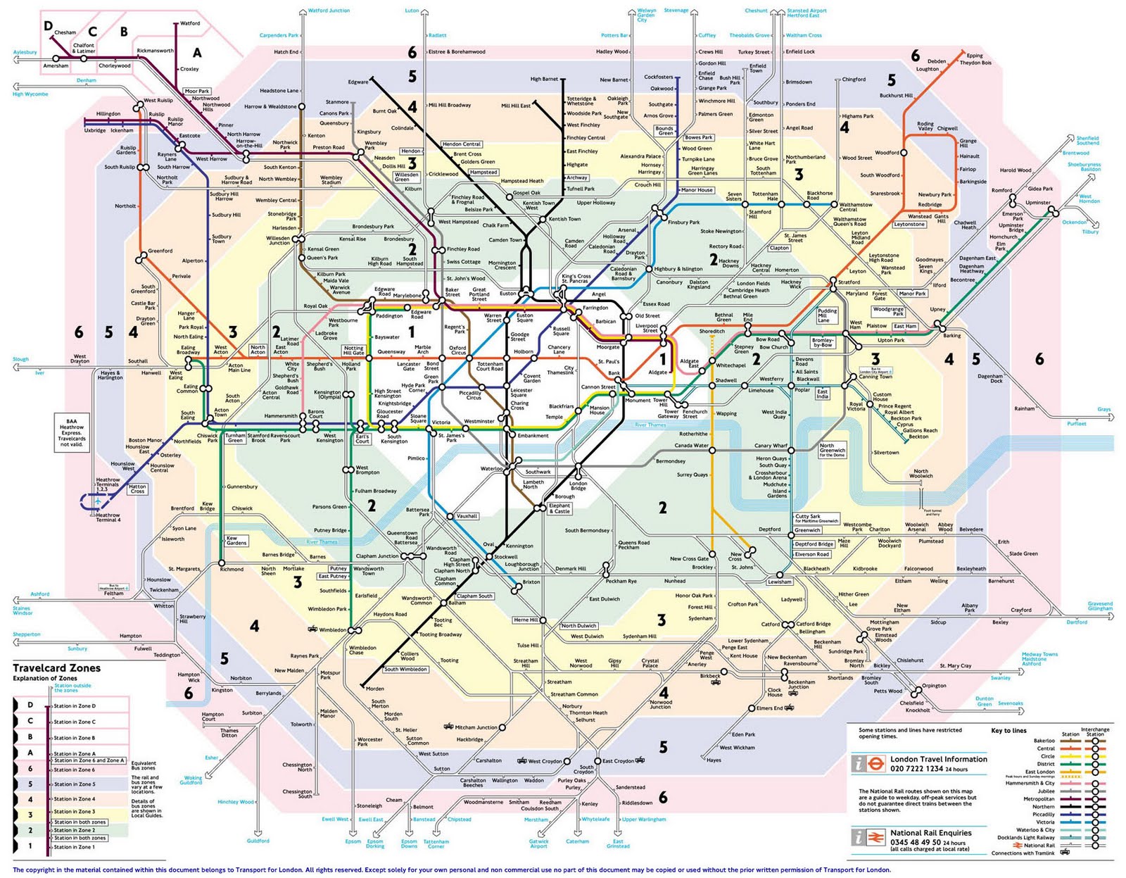¿Vivir en Londres? ¿Cómo? Mapa y Tarifas Metro Londres