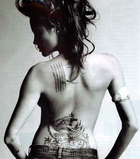 Angelina Jolie Tattoo Pictures - Hollywood Celebrity Tattoo Ideas